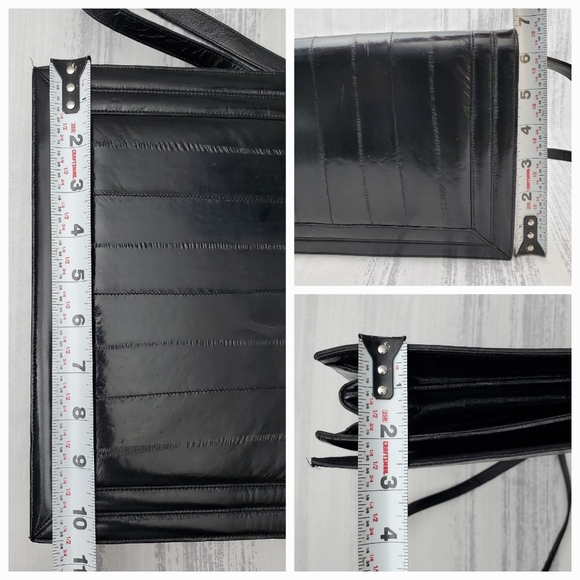 Eel Skin Clutch / Shoulder Bag - Picture 8 of 14